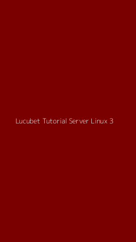 Tampilan Antarmuka Aplikasi Lucubet Tutorial Server Linux - 3