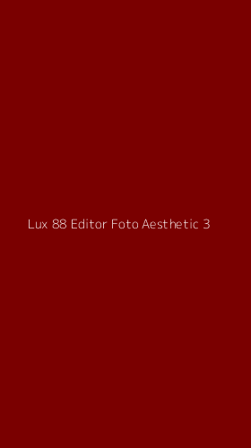Tampilan Antarmuka Aplikasi Lux 88 Editor Foto Aesthetic - 3