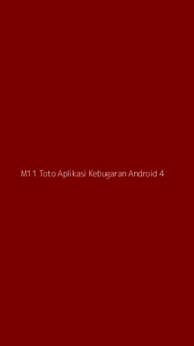 Tampilan Antarmuka Aplikasi M11 Toto Aplikasi Kebugaran Android - 4