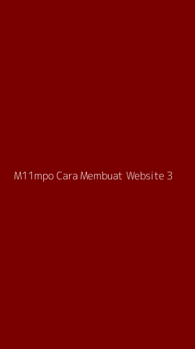 Tampilan Antarmuka Aplikasi M11mpo Cara Membuat Website - 3