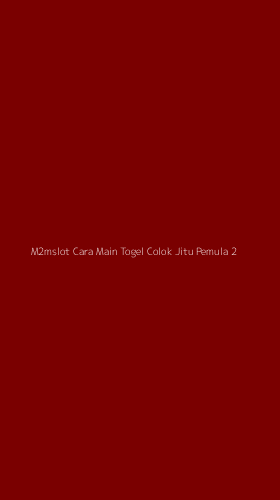 Tampilan Antarmuka Aplikasi M2mslot Cara Main Togel Colok Jitu Pemula - 2