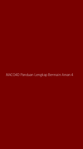 Tampilan Antarmuka Aplikasi Maco4d Panduan Lengkap Bermain Aman - 4