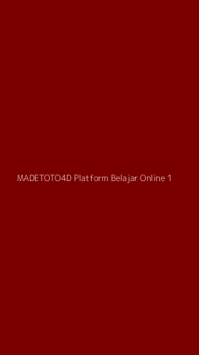Tampilan Antarmuka Aplikasi Madetoto4d Platform Belajar Online - 1