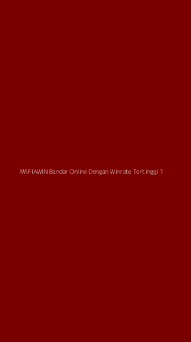 Tampilan Antarmuka Aplikasi Mafiawin Bandar Online Dengan Winrate Tertinggi - 1