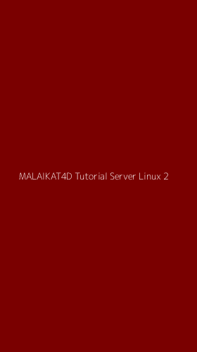 Tampilan Antarmuka Aplikasi Malaikat4d Tutorial Server Linux - 2