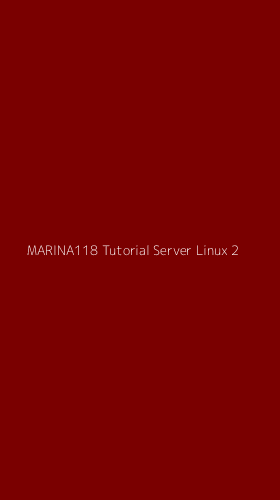 Tampilan Antarmuka Aplikasi Marina118 Tutorial Server Linux - 2