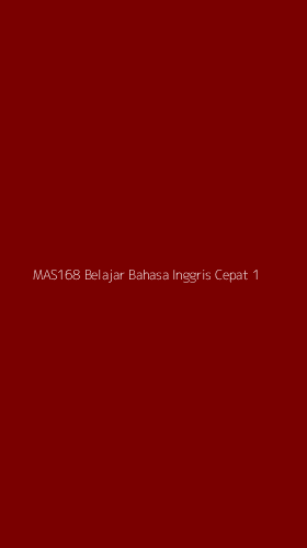Tampilan Antarmuka Aplikasi Mas168 Belajar Bahasa Inggris Cepat - 1