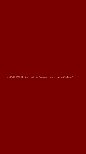 Tampilan Antarmuka Aplikasi Master188 Link Daftar Semua Jenis Game Online - 1