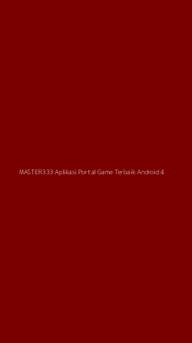 Tampilan Antarmuka Aplikasi Master333 Aplikasi Portal Game Terbaik Android - 4
