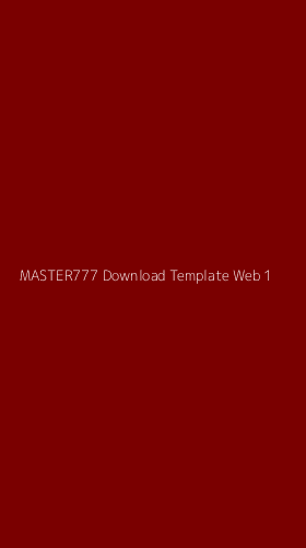 Tampilan Antarmuka Aplikasi Master777 Download Template Web - 1