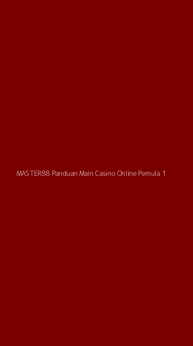 Tampilan Antarmuka Aplikasi Master88 Panduan Main Casino Online Pemula - 1