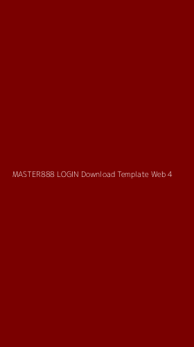 Tampilan Antarmuka Aplikasi Master888 Login Download Template Web - 4