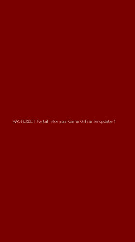 Tampilan Antarmuka Aplikasi Masterbet Portal Informasi Game Online Terupdate - 1
