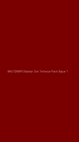Tampilan Antarmuka Aplikasi Mastermpo Bandar Slot Terbesar Pasti Bayar - 1