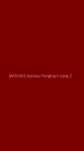 Tampilan Antarmuka Aplikasi Mata303 Aplikasi Penghasil Uang - 2