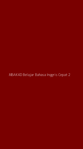 Tampilan Antarmuka Aplikasi Mbak4d Belajar Bahasa Inggris Cepat - 2