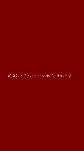 Tampilan Antarmuka Aplikasi Mbo77 Desain Grafis Android - 2