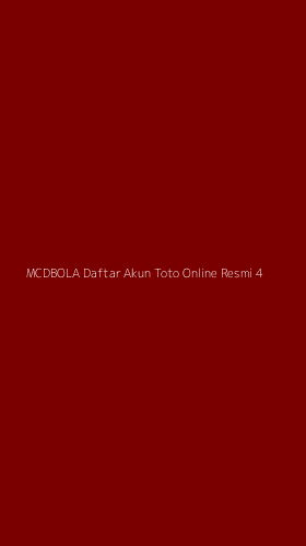 Tampilan Antarmuka Aplikasi Mcdbola Daftar Akun Toto Online Resmi - 4