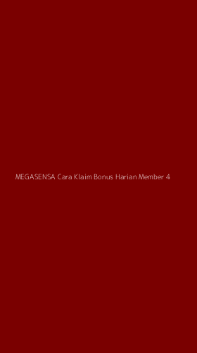 Tampilan Antarmuka Aplikasi Megasensa Cara Klaim Bonus Harian Member - 4