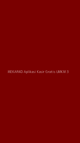 Tampilan Antarmuka Aplikasi Mekar4d Aplikasi Kasir Gratis Umkm - 3