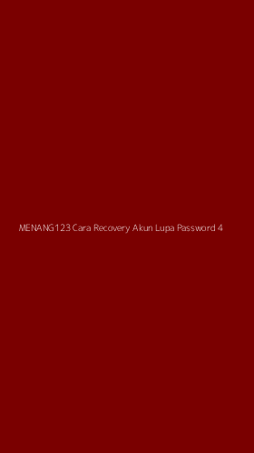 Tampilan Antarmuka Aplikasi Menang123 Cara Recovery Akun Lupa Password - 4