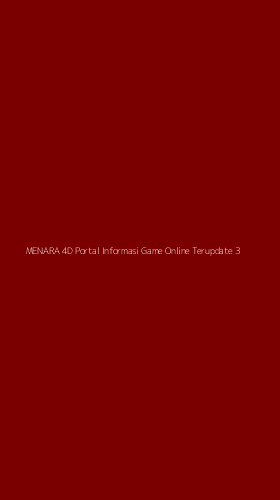 Tampilan Antarmuka Aplikasi Menara 4d Portal Informasi Game Online Terupdate - 3
