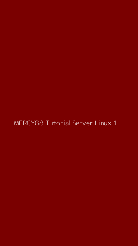 Tampilan Antarmuka Aplikasi Mercy88 Tutorial Server Linux - 1