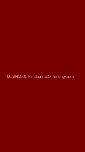 Tampilan Antarmuka Aplikasi Mesin5000 Panduan Seo Terlengkap - 3