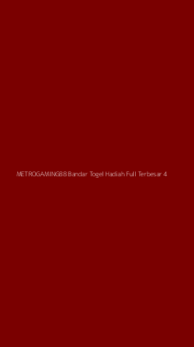Tampilan Antarmuka Aplikasi Metrogaming88 Bandar Togel Hadiah Full Terbesar - 4