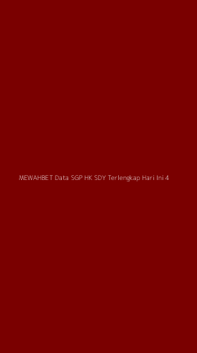 Tampilan Antarmuka Aplikasi Mewahbet Data Sgp Hk Sdy Terlengkap Hari Ini - 4