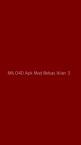 Tampilan Antarmuka Aplikasi Milo4d Apk Mod Bebas Iklan - 3