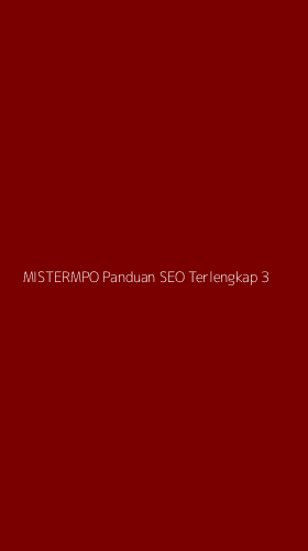 Tampilan Antarmuka Aplikasi Mistermpo Panduan Seo Terlengkap - 3