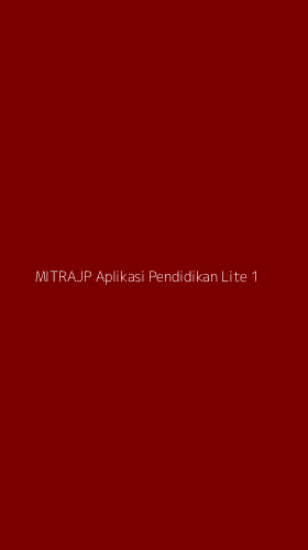 Tampilan Antarmuka Aplikasi Mitrajp Aplikasi Pendidikan Lite - 1
