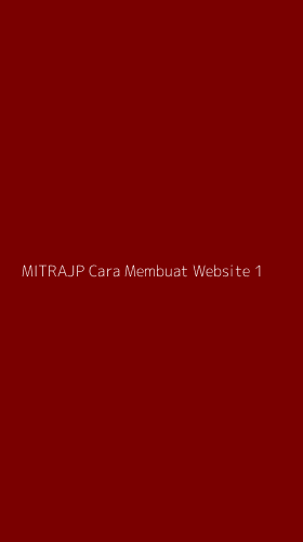 Tampilan Antarmuka Aplikasi Mitrajp Cara Membuat Website - 1