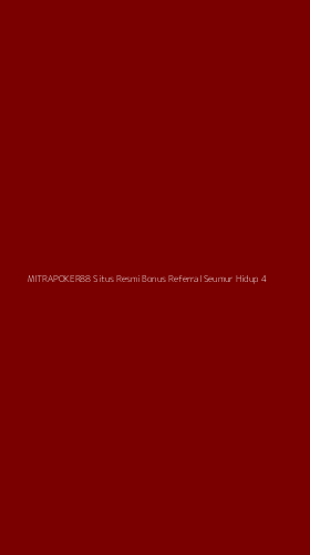 Tampilan Antarmuka Aplikasi Mitrapoker88 Situs Resmi Bonus Referral Seumur Hidup - 4