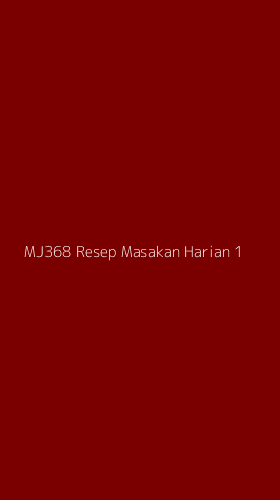 Tampilan Antarmuka Aplikasi Mj368 Resep Masakan Harian - 1