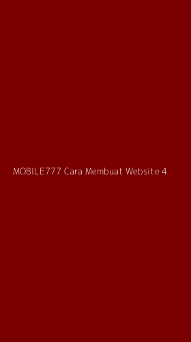 Tampilan Antarmuka Aplikasi Mobile777 Cara Membuat Website - 4