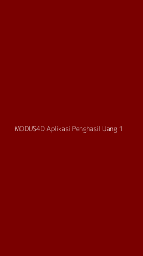 Tampilan Antarmuka Aplikasi Modus4d Aplikasi Penghasil Uang - 1