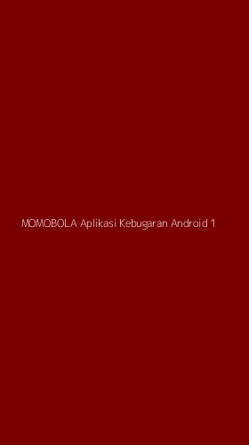 Tampilan Antarmuka Aplikasi Momobola Aplikasi Kebugaran Android - 1