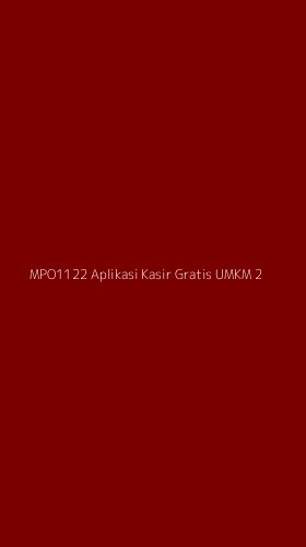 Tampilan Antarmuka Aplikasi Mpo1122 Aplikasi Kasir Gratis Umkm - 2