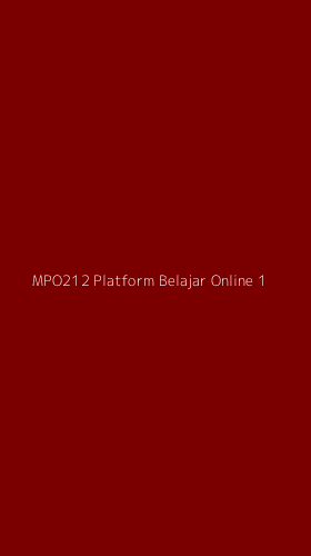 Tampilan Antarmuka Aplikasi Mpo212 Platform Belajar Online - 1
