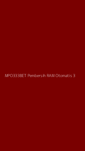Tampilan Antarmuka Aplikasi Mpo333bet Pembersih Ram Otomatis - 3