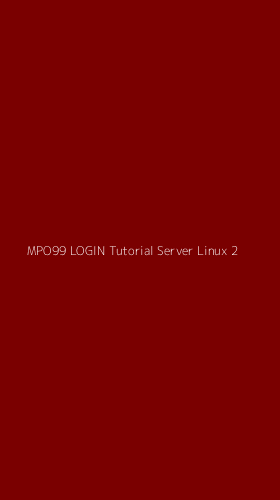 Tampilan Antarmuka Aplikasi Mpo99 Login Tutorial Server Linux - 2