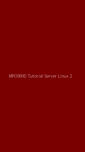 Tampilan Antarmuka Aplikasi Mpo99id Tutorial Server Linux - 2