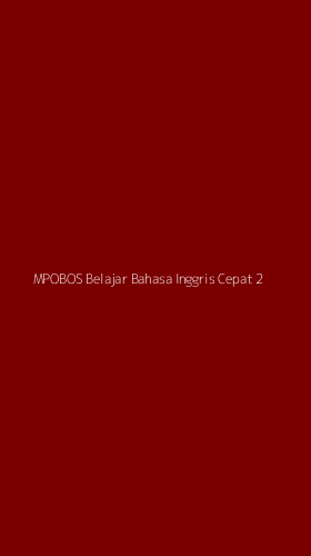 Tampilan Antarmuka Aplikasi Mpobos Belajar Bahasa Inggris Cepat - 2