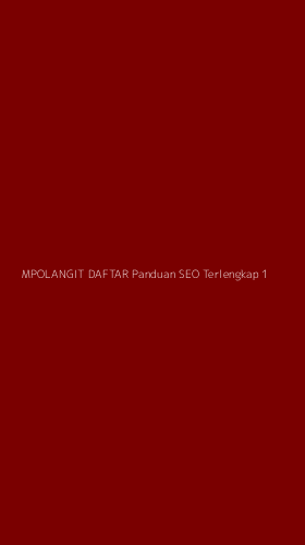 Tampilan Antarmuka Aplikasi Mpolangit Daftar Panduan Seo Terlengkap - 1