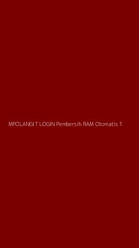 Tampilan Antarmuka Aplikasi Mpolangit Login Pembersih Ram Otomatis - 1