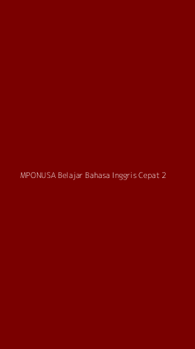Tampilan Antarmuka Aplikasi Mponusa Belajar Bahasa Inggris Cepat - 2
