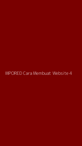 Tampilan Antarmuka Aplikasi Mpored Cara Membuat Website - 4