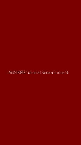 Tampilan Antarmuka Aplikasi Musik89 Tutorial Server Linux - 3